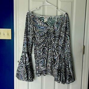 XL California Costume long sleeved party top